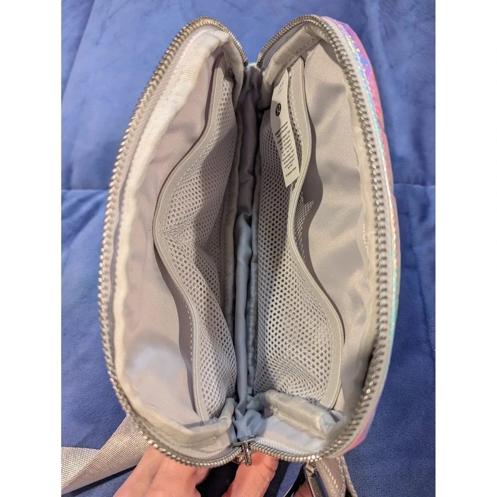 Lululemon Everywhere Belt Bag Women 1L Iridescent Holographic Crinkle Crossbody